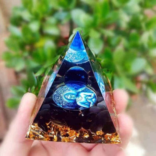 Orgonite Pyramid "Reiki Buddha meditation" – Image 3