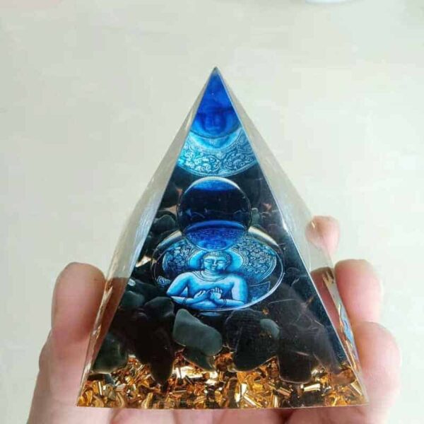 Orgonite Pyramid "Reiki Buddha meditation" – Image 2